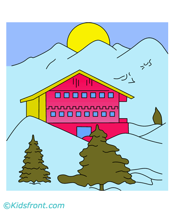 Fine House Coloring Pages